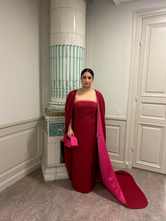 Swedish politician Nooshi Dadgostar at the 2023 Nobel Prize dinner.
